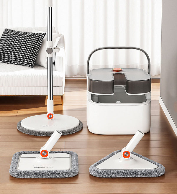 Joybos® 360 Spin Mop And Bucket Set Includes Three Types Mop Heads Z48