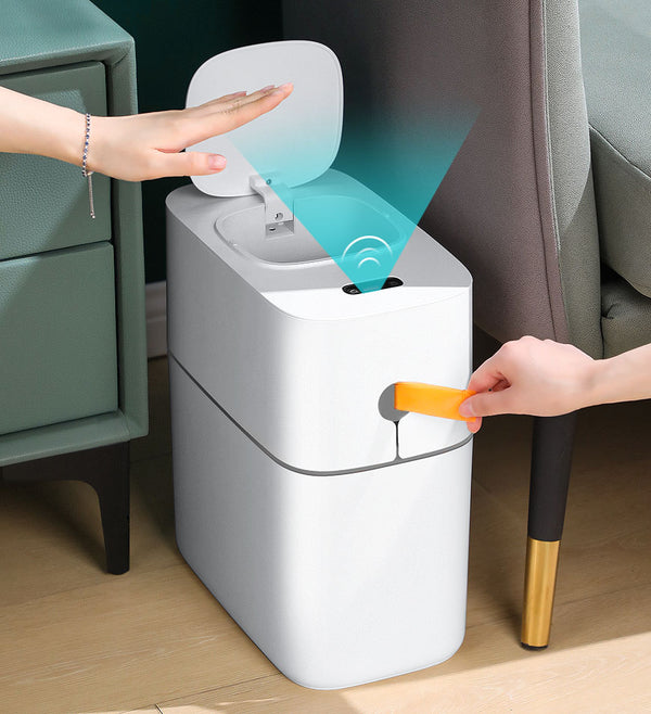 Joybos® 3.5 Gallon Automatic Touchless Bathroom Garbage Can with Lid Z24(US ONLY)