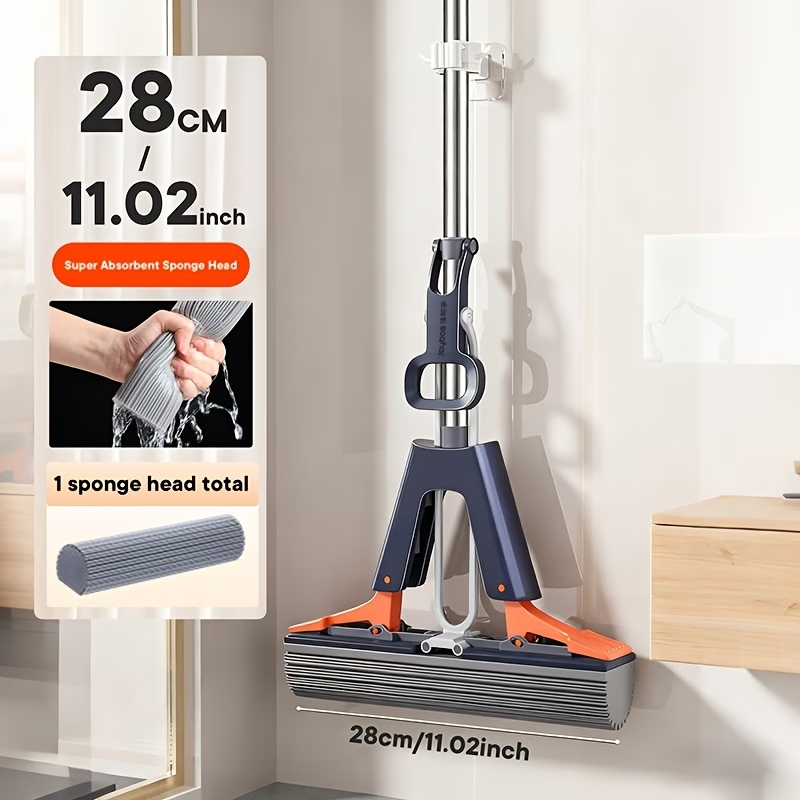 Joybos® Self-Wringing Sponge Mops For Floor Cleaning Squeeze Z175