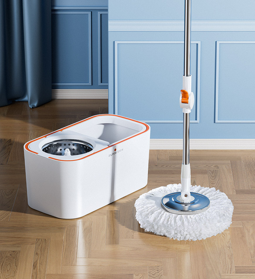 Joybos Spin Mop With Bucket Hand-Free Lazy Squeeze Mop Automatic Magic Floor  Mop Self-Cleaning Nano Microfiber Cloth Square Mop