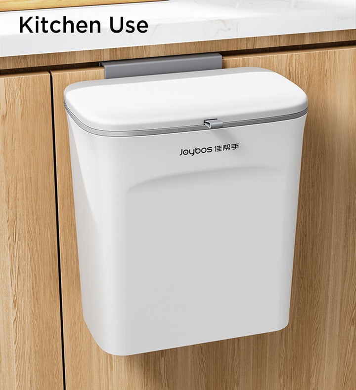  HUAPPNIO Kitchen Trash Can Plastic Collapsible 2 Gallon Wall  Mounted for Cabinet Door Hanging Garbage Bin White : Home & Kitchen