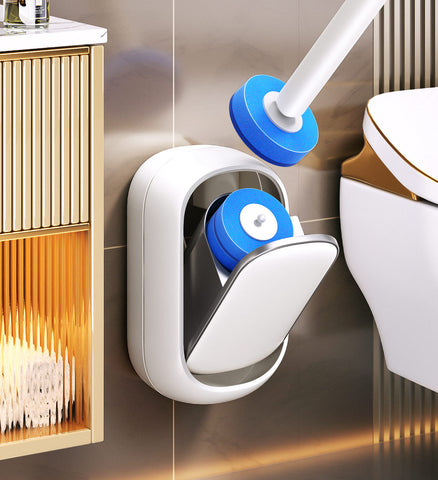 Joybos - Wand WC Borstel Wegwerp met 6 Vervangstukken