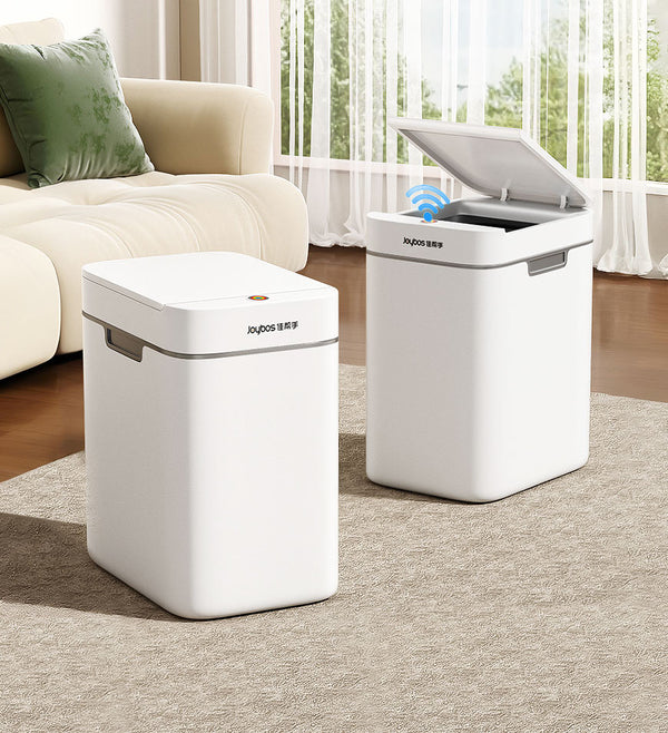 Joybos®  1pc Motion Sensor Bathroom Trash Can with Lid,Shape for Bathroom, Bedroom, Living Room