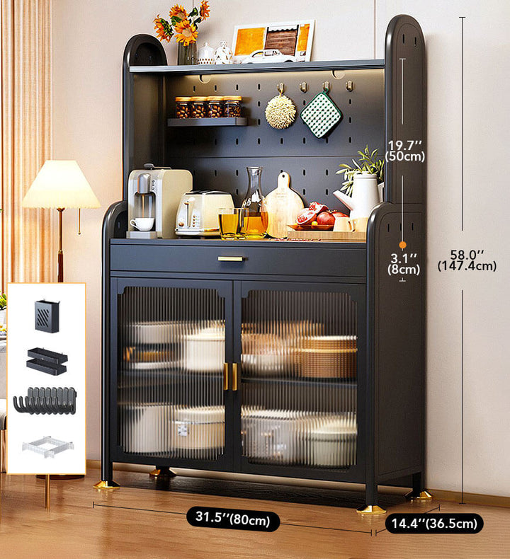  LOUVIXA Kitchen Pantry Storage Cabinet, Freestanding