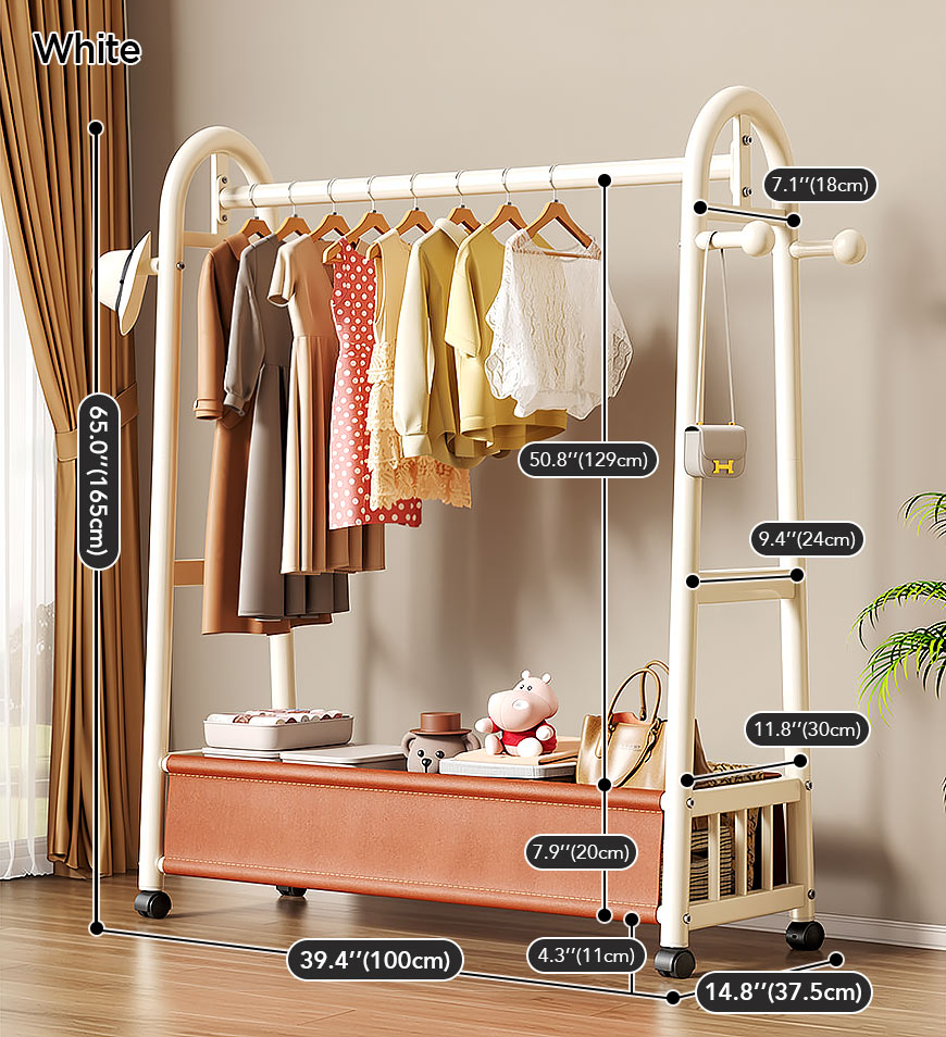 Joybos® Freestanding Clothes Rack, Heavy Duty Garment Rack with Leathe
