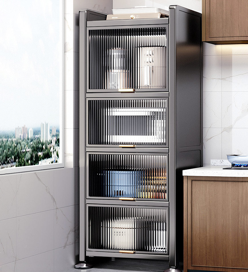 Joybos® 5 Tiers Narrow Multifunction Dustproof Metal Kitchen Storage C