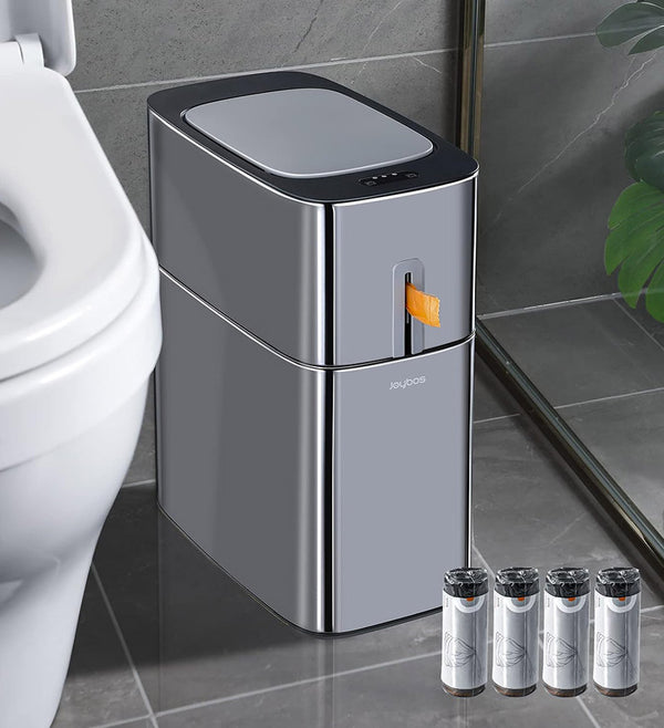 Joybos® 4.5 Gal Motion Sensor Stainless Steel Automatic Privacy Trash Can Z105