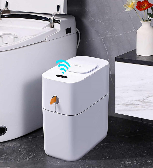 Joybos® 3.5 Gallon Touchless Motion Sensor Bathroom Dogproof Trash Can(US ONLY)