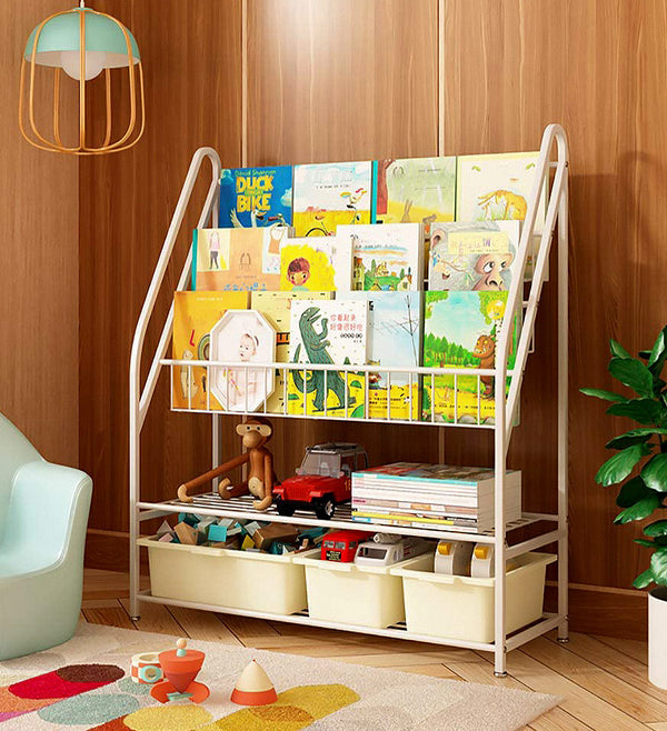 Joybos® 5 Tier Metal Large Kids Bookshelf for Children Room