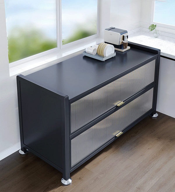 Joybos® 3Tier Metal Freestanding Sideboard Storage Cabinet With Door F97