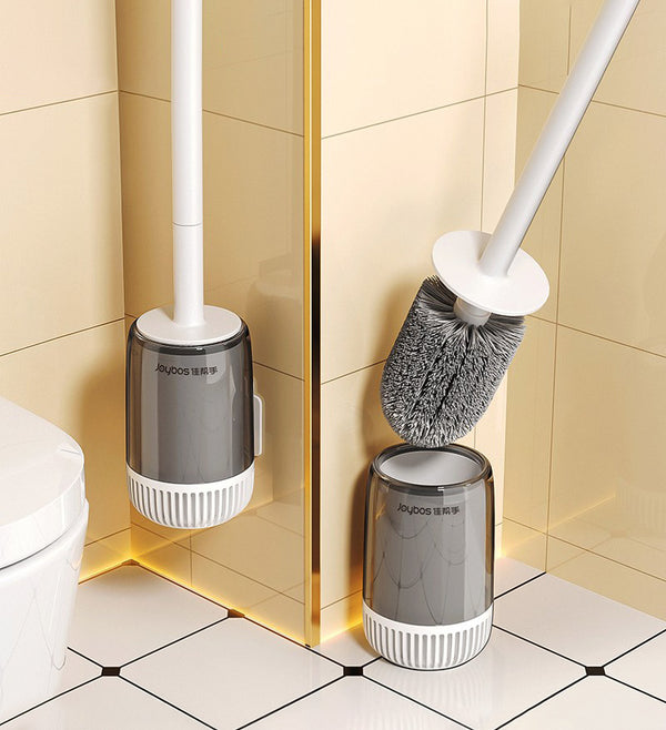 Joybos® Wall Mounted Or Standing Toilet Bowl Brush And Holder Set With Fine Bristles Z200