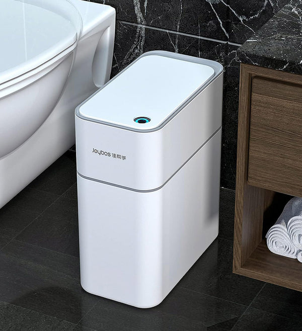 Joybos® Automatic Adsorption Touchless Motion Sensor Bathroom Trash Can with Lid