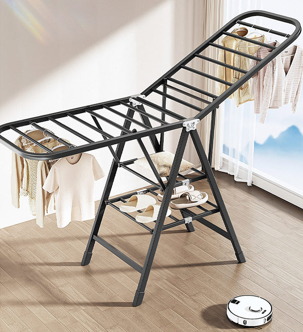 Joybos® Foldable Laundry Drying Rack With Height-Adjustable Gullwings F234