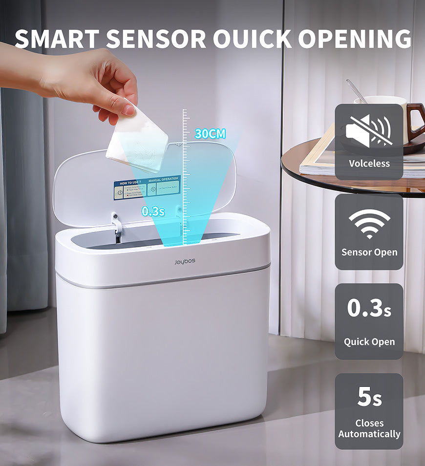 Joybos® 2.5Gal Automatic Trash Can Waterproof Narrow Bathroom Z70