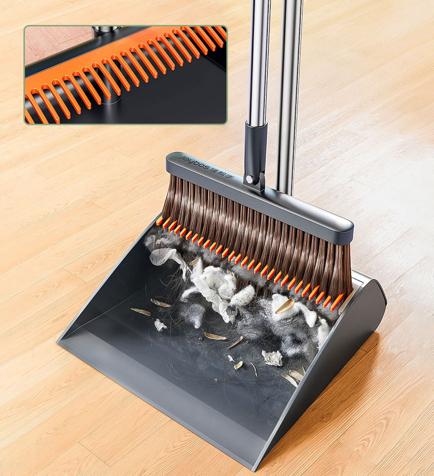Joybos® Upgrade Broom And Dustpan Set With Dustpan Teeth Z177