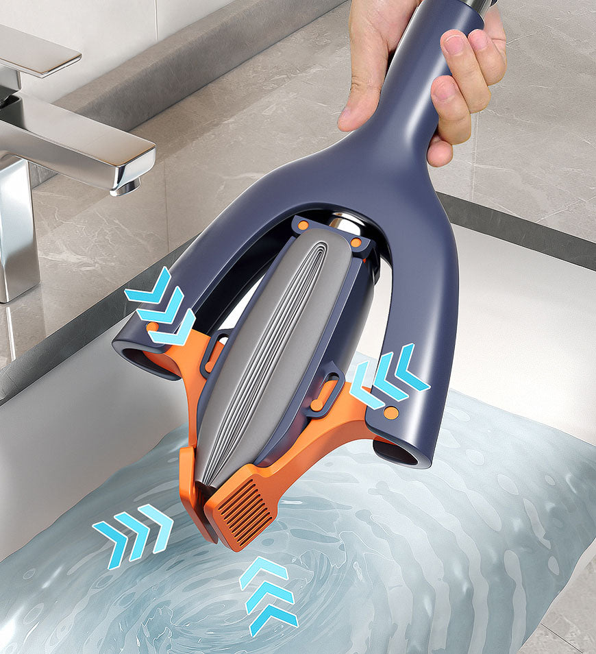 Joybos® Wash Free Portable Self Squeeze Short Mini Mop Z65