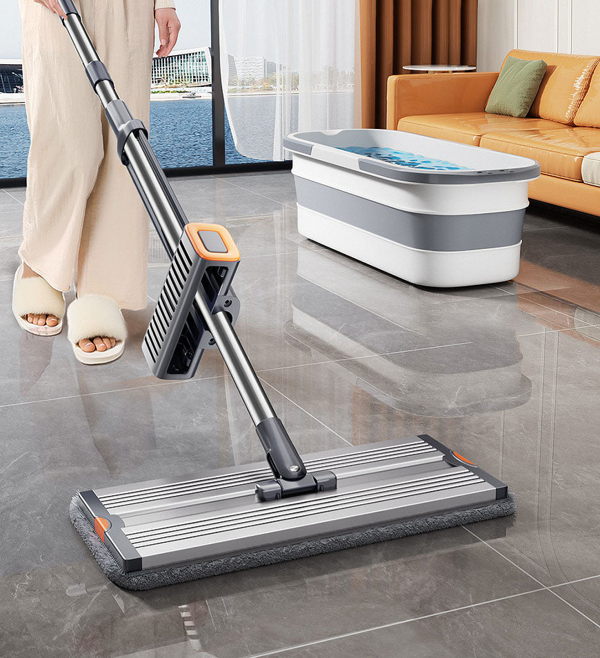 Joybos® Rotating Large Flat Mop Set With Dewatering Scraper Z147