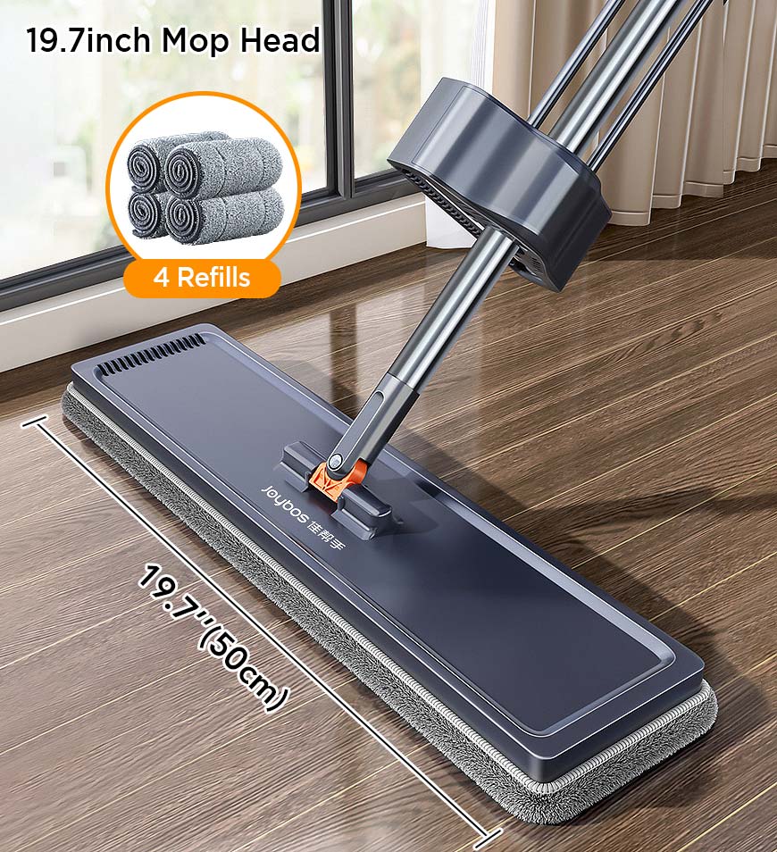Joybos® Hands Free Self Wringing Floor Cleaning Flat Mop Z150