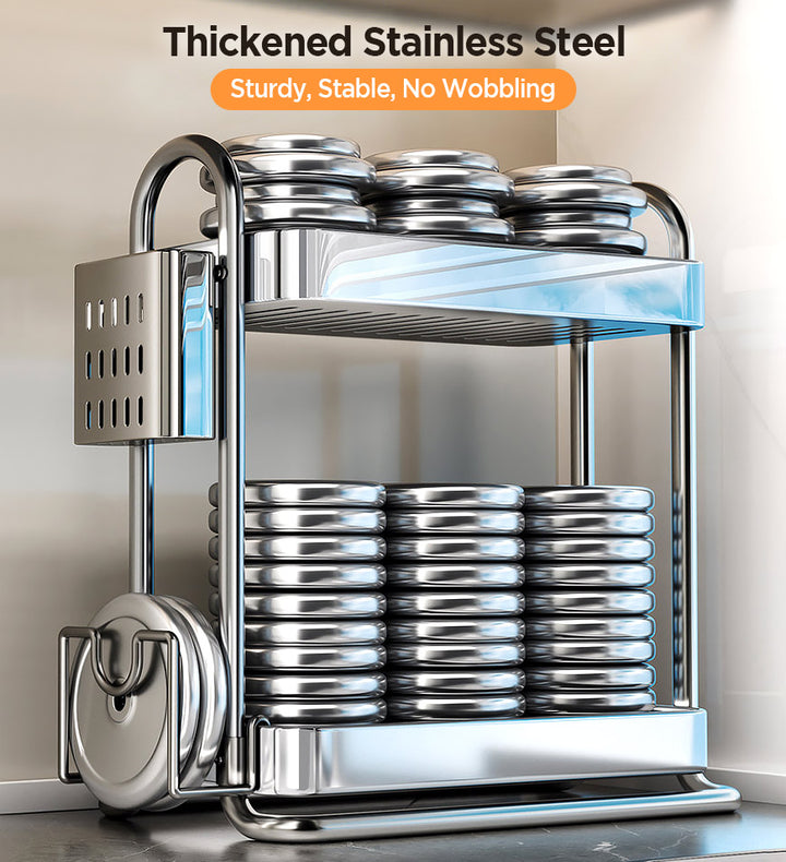 Joybos® Stainless Steel Kitchen Spice Rack Space-Saving Kitchen Shelf