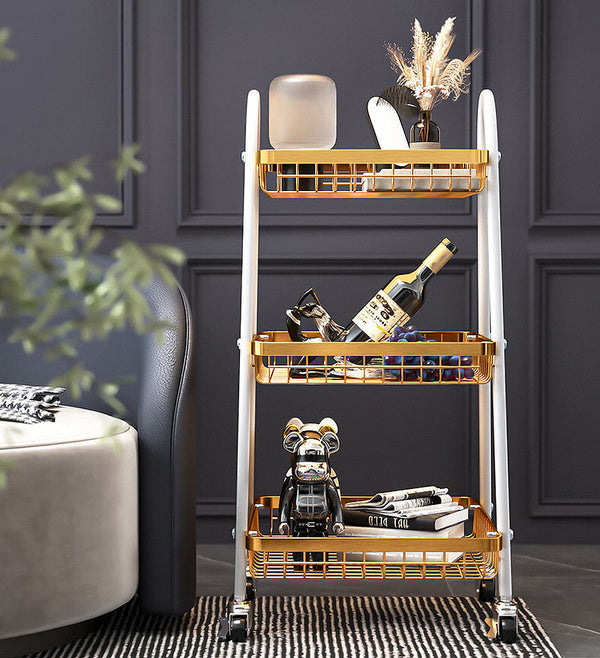 Joybos® 3 Tier Utility Rolling Cart with Lockable Wheels
