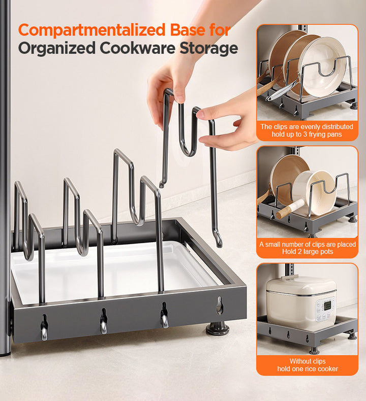 Joybos® Multifunctional Kitchen Pot Rack Multi-Tier Kitchen Storage Ra
