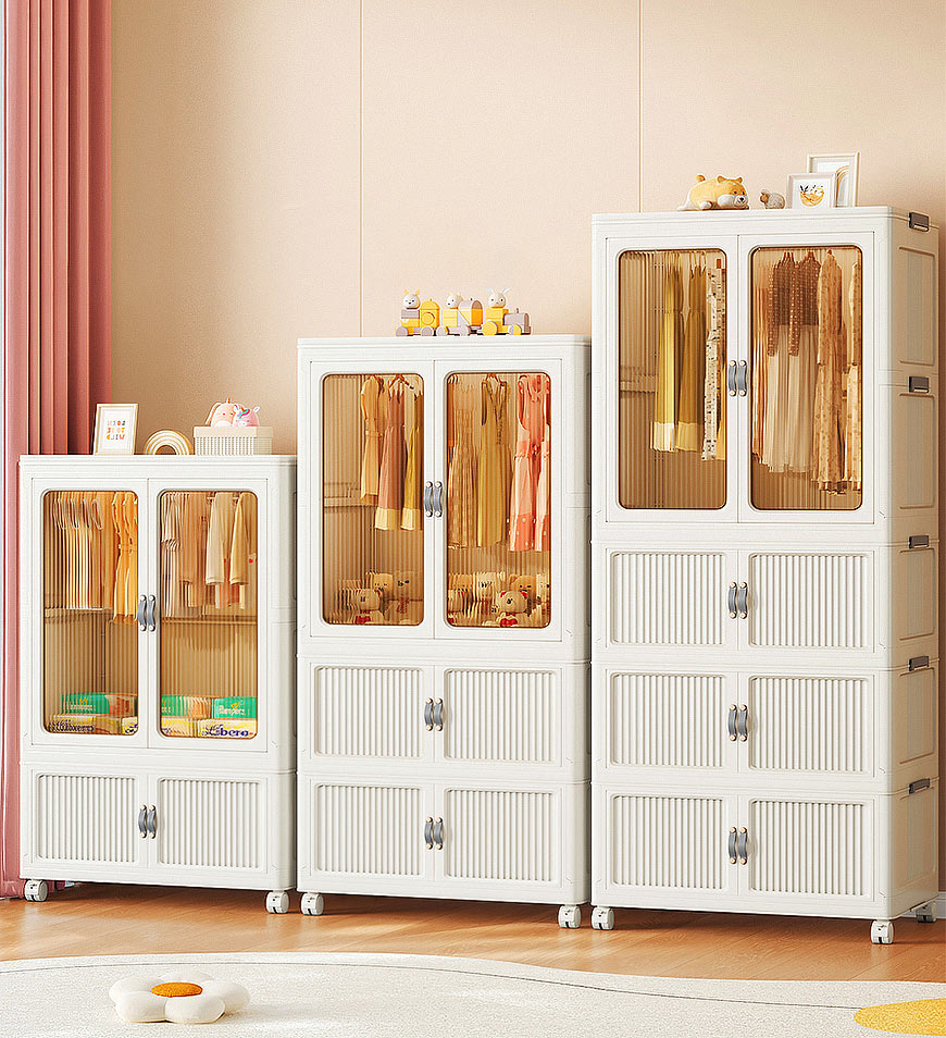 Joybos® Installation Free Wardrobe Closet Storage Organizer With Wheel