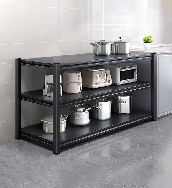 HGYZE Carbon Steel Kitchen Cabinet Counter Shelf Organizer, Sturdy Cupboard  Stand Pantry Shelves - Add Storage Space to the countertop Bedroom