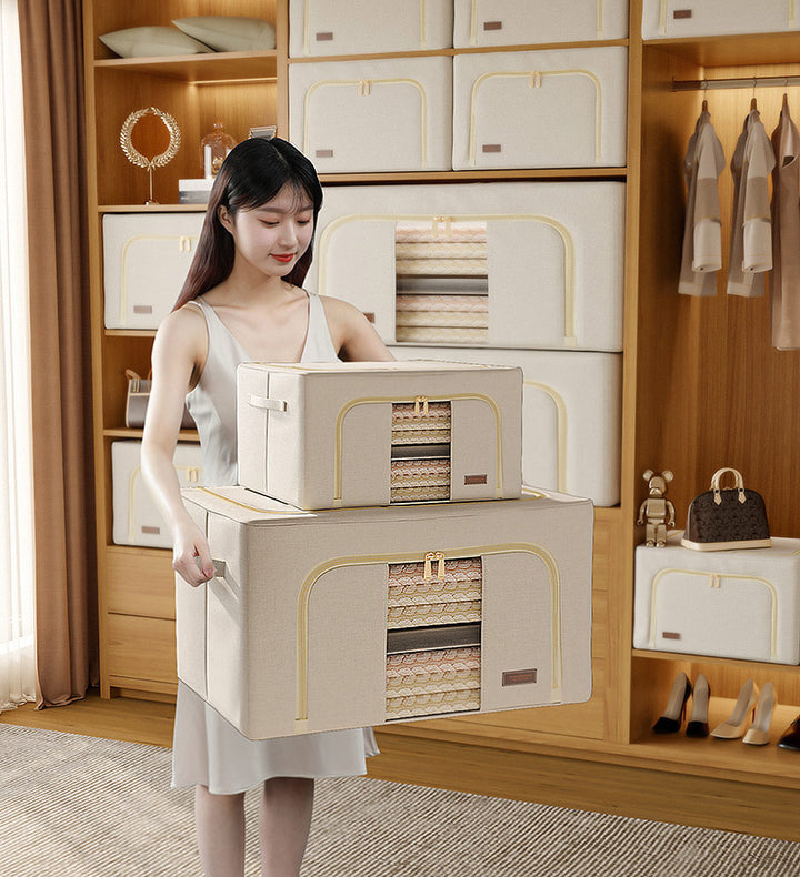 Joybos® Cotton Foldable Clothes Storage Box