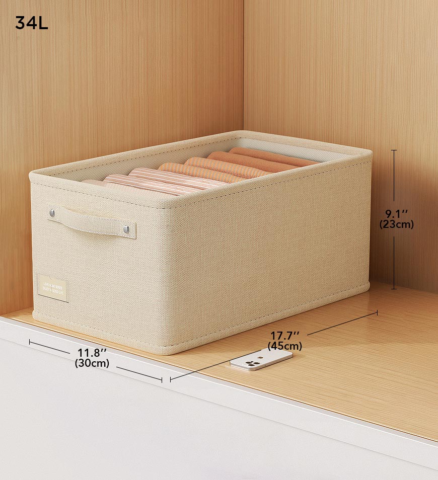 Joybos® Large Foldable Fabric Storage Sturdy Box for Clothes