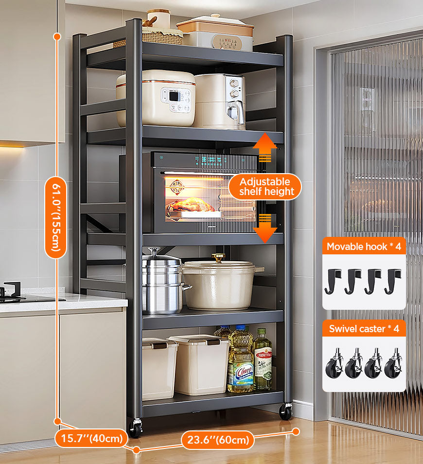 Joybos® Kitchen Narrow Storage Rack, Multi-Layer Microwave Stand, Stur