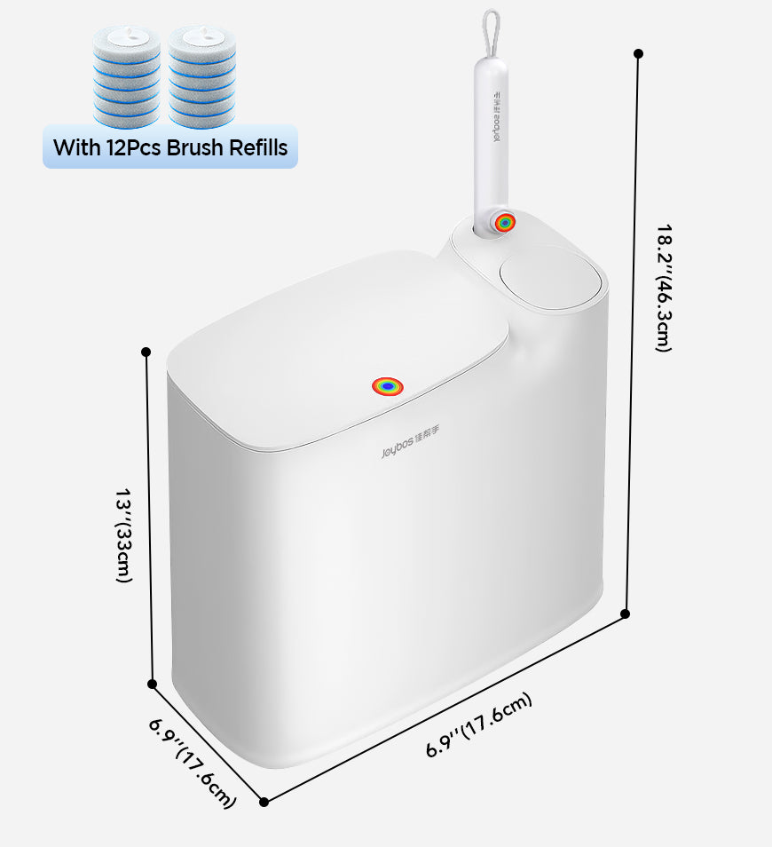 Joybos® 2 In 1 Slim Bathroom Trash Can With Toilet Brush Z32