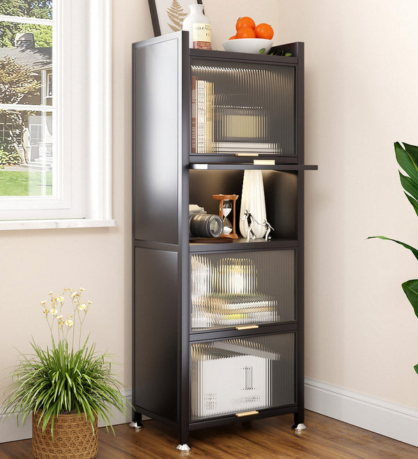 Joybos® 5 Tiers Narrow Multifunction Dustproof Metal Kitchen Storage Cabinet F85