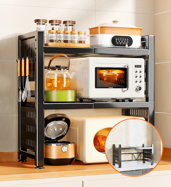 Joybos® 3-Tier Expandable Microwave Shelf for Kitchen Counter