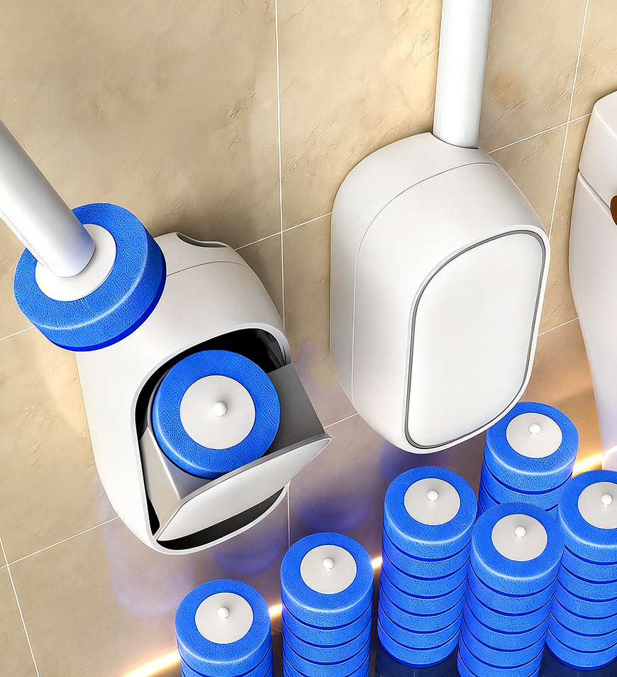 Joybos® Disposable Wall Mounted Toilet Bowl Brush Z42