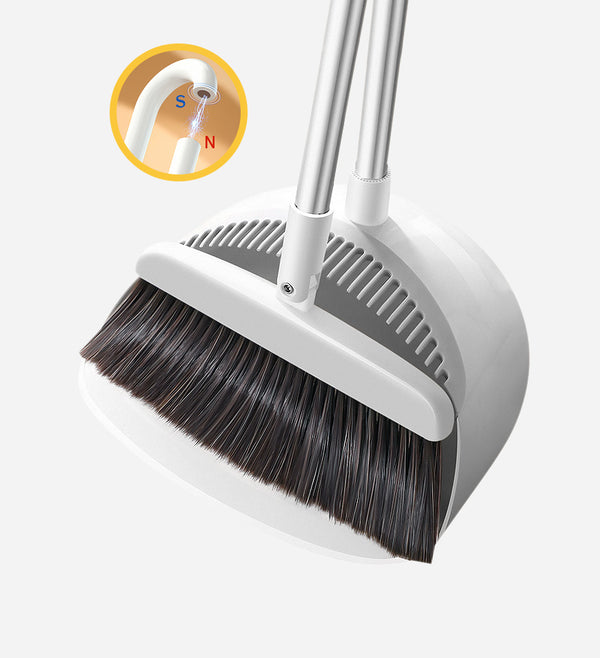 Joybos® Household Magnetic Suction  U-shaped Broom Dustpan Set