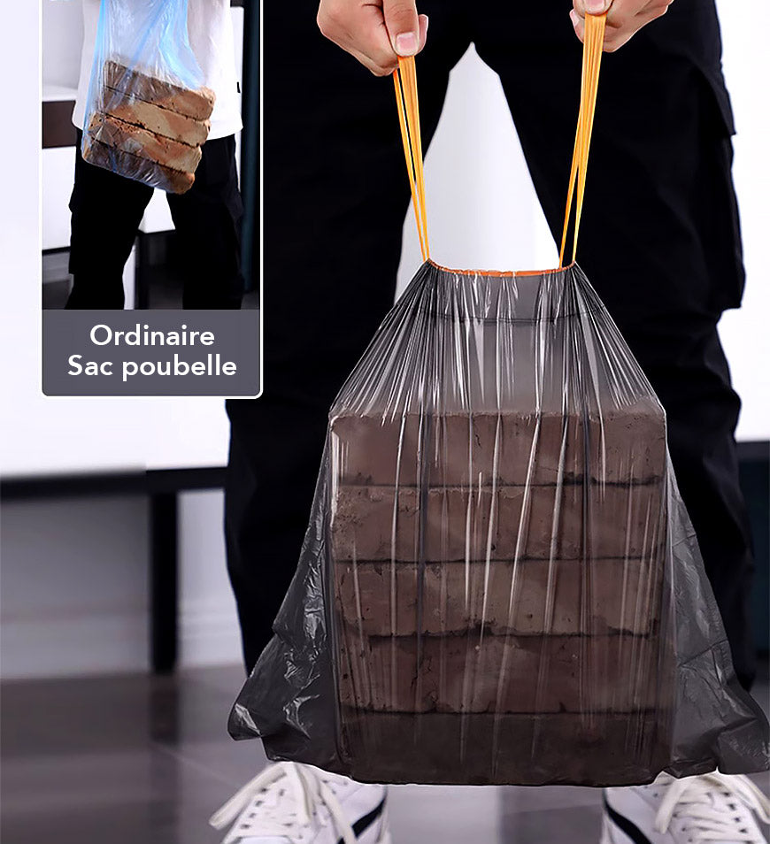 Joybos® Black Trash Bag with Drawstring Z20