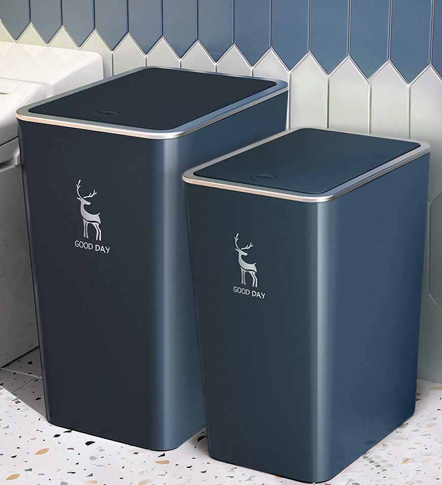 JOYBOS Bathroom Trash Can | Wastebasket with Press Type Lid | Home Kitchen  Draw