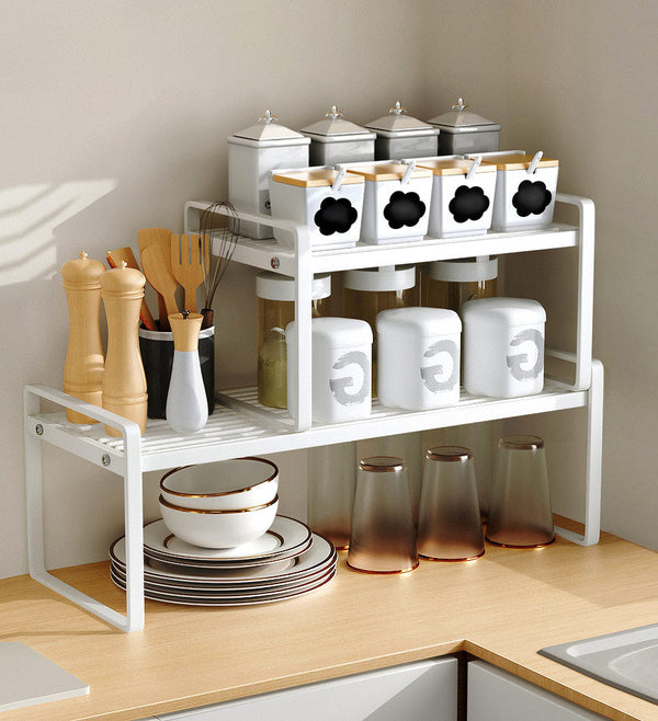 Joybos® Expandable Countertop Organizer in Steel with Rust Resistant For Kitchen Pantry F46
