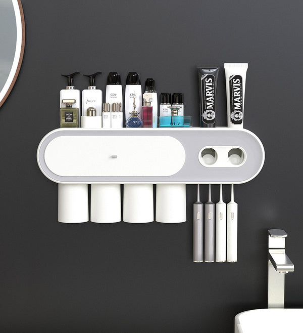 Joybos®Wall Mounted Toothbrush Holder and Dispenser for Bathroom