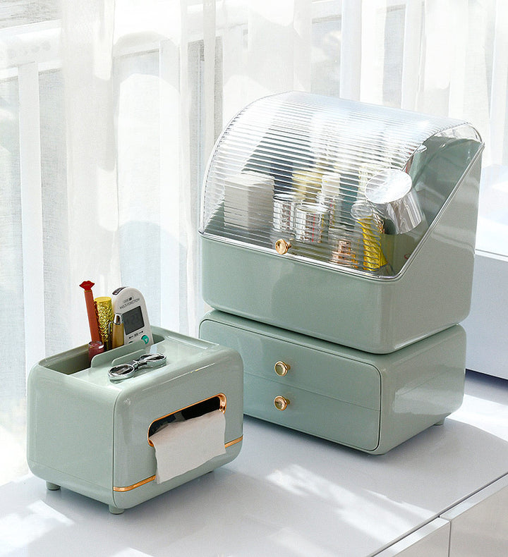 Makeup Organizer, Waterproofdustproof Cosmetic Organizer Box With