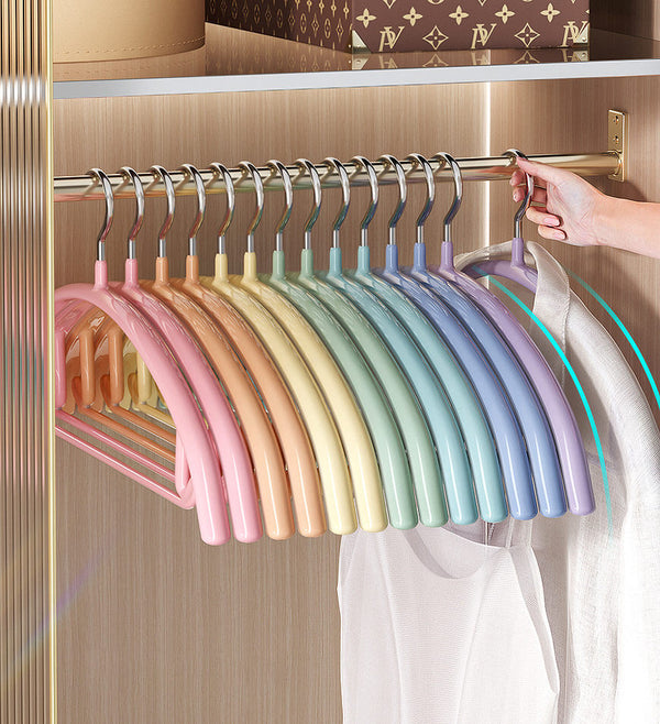 Joybos®16.5 " Non-Slip Space Saving Hangers in Rainbow Colors