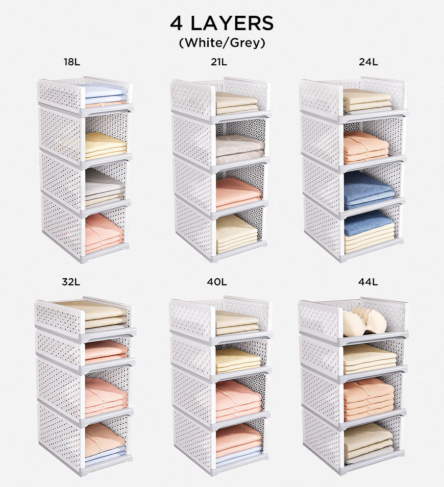 Joybos® Stackable Clothes Storage Basket