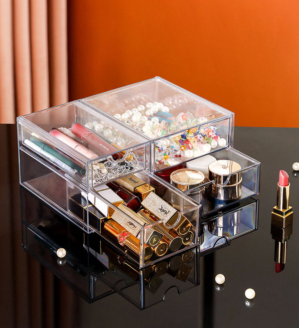 Joybos® Multi-Functional Transparent Desk Display Box With Drawers