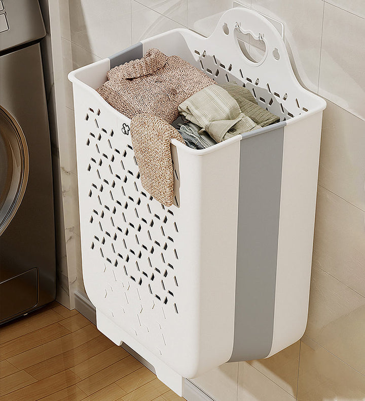 Plastic Dirty Laundry Basket Folding Clothes Storage Basket Household –  Fitzge Store